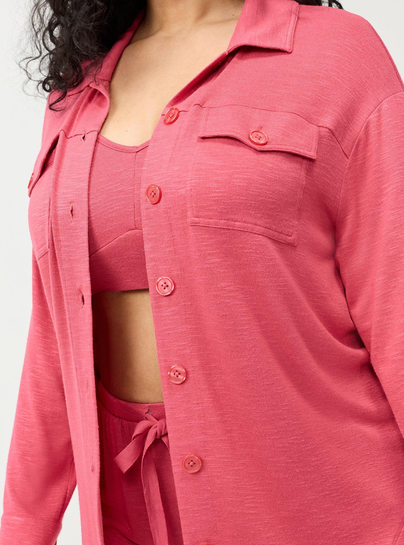 Hacci Lounge Shacket, HOLLY BERRY, alternate