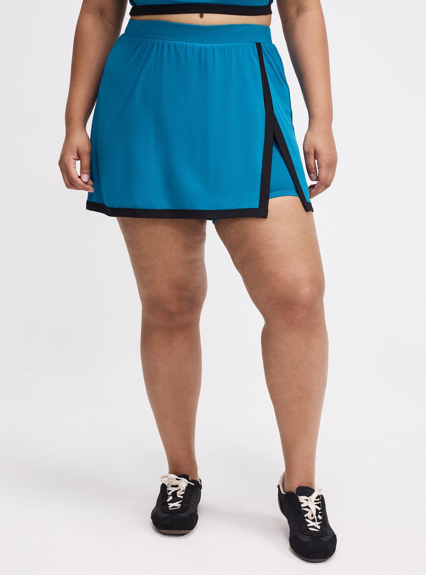 TRU Lightweight Super Soft Performance Jersey Active Skort, OCEAN DEPTHS, alternate