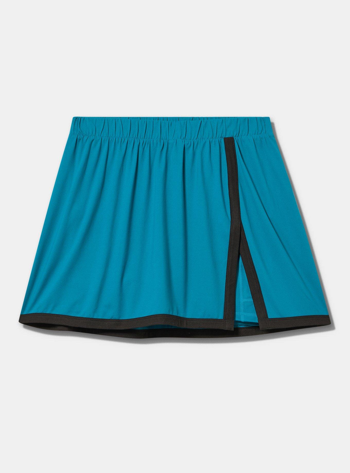 TRU Lightweight Super Soft Performance Jersey Active Skort, OCEAN DEPTHS, flat