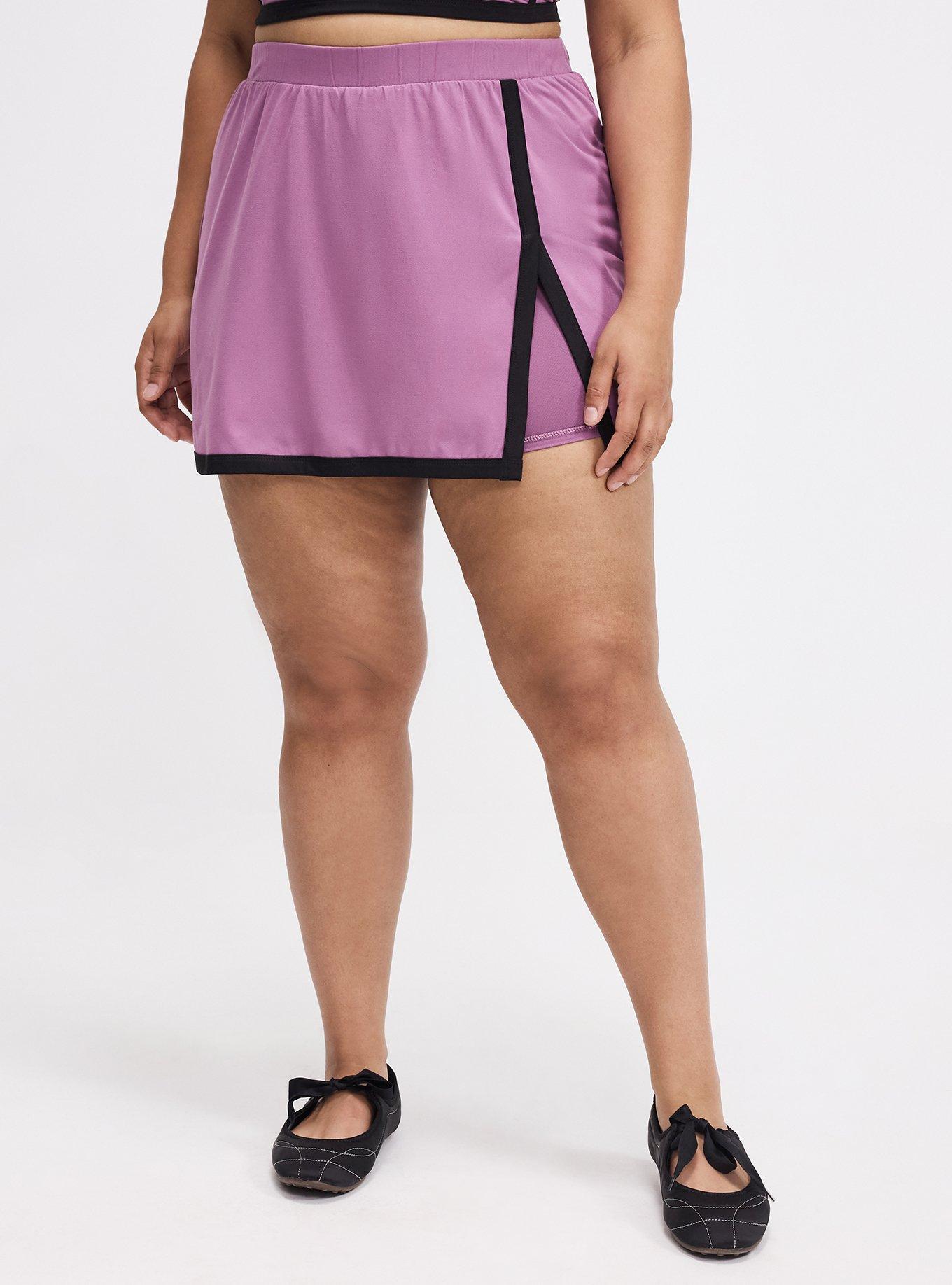 TRU Lightweight Super Soft Performance Jersey Active Skort, ARGYLE PURPLE, alternate