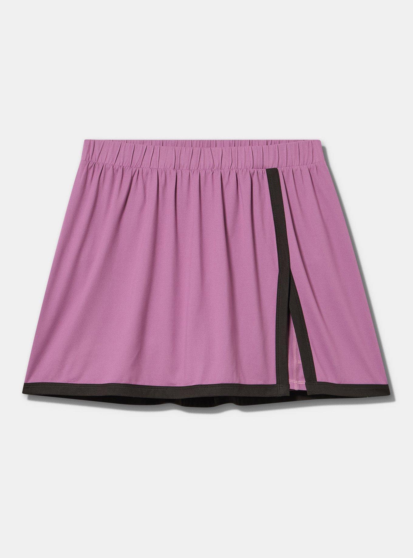TRU Lightweight Super Soft Performance Jersey Active Skort, ARGYLE PURPLE, flat