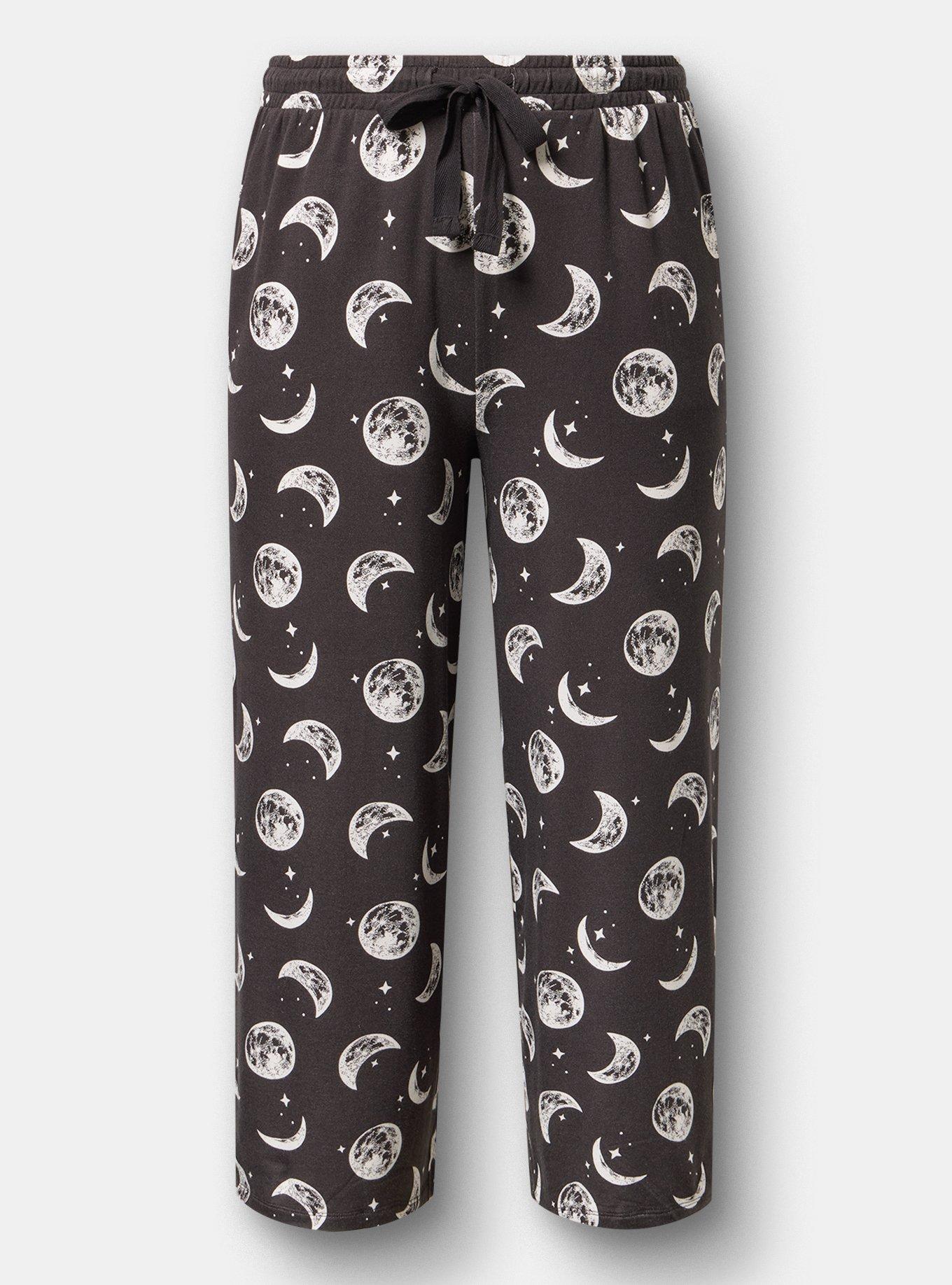 Lightweight French Terry Wide-Leg Lounge Pant, LUNA MOON GRAY, flat