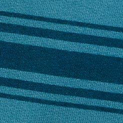 Lightweight French Terry Wide-Leg Lounge Pant, KIRSTEN STRIPE TEAL, swatch