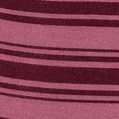 Lightweight French Terry Wide-Leg Lounge Pant, KIRSTEN STRIPE MAUVE, swatch
