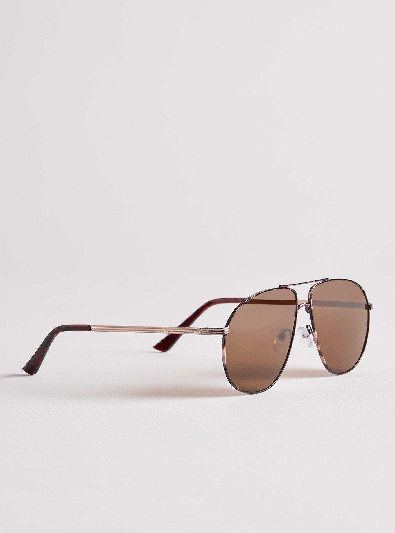 Aviator Ombre Lens Sunglasses, , alternate