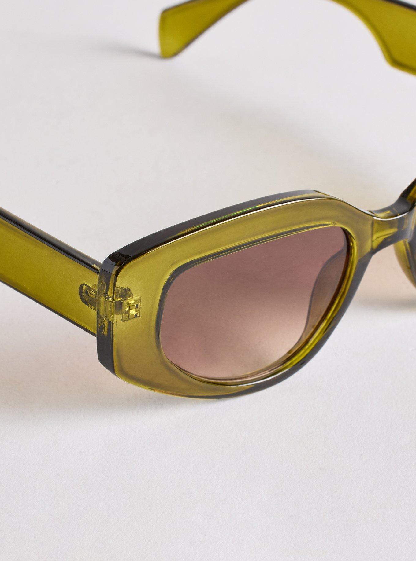 Rectangle Smoke Lens Sunglasses, , alternate