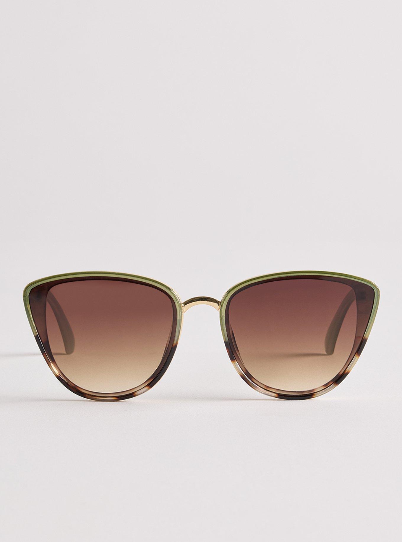 Cateye Ombre Metal Bridge Sunglasses, , hi-res