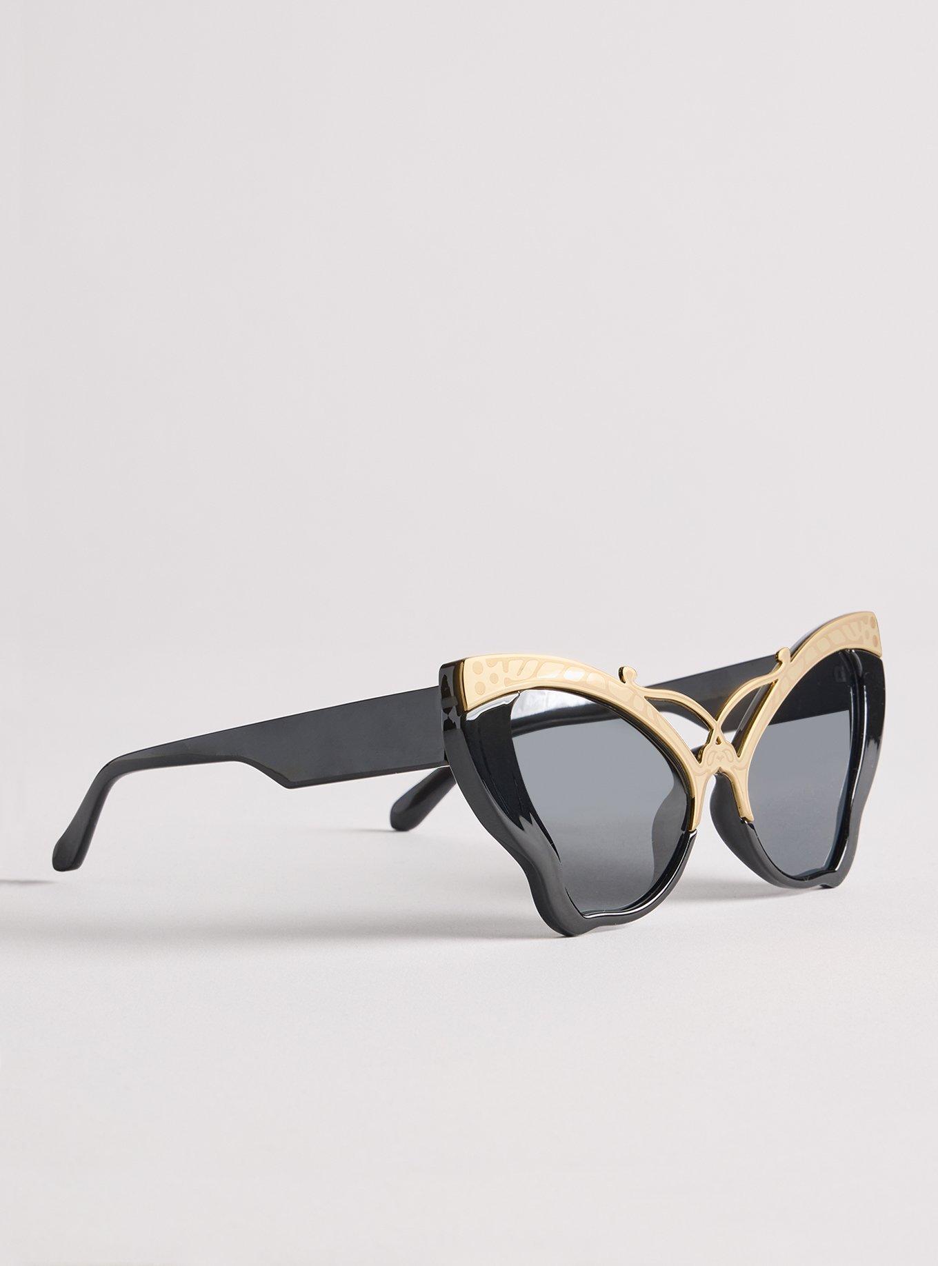 Butterfly Smoke Lens Sunglasses, , alternate