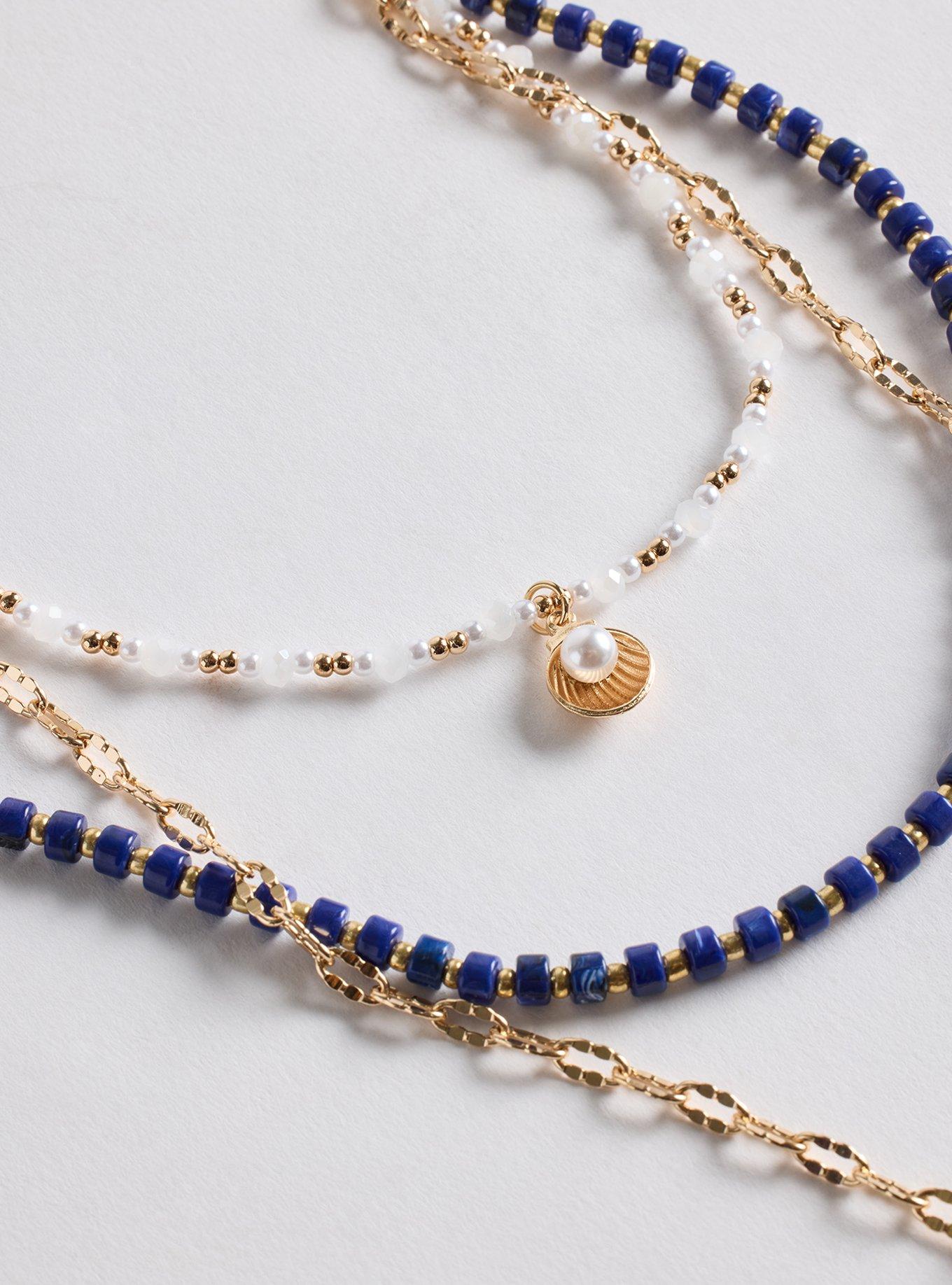 Beaded Fish Layered Necklace, , alternate