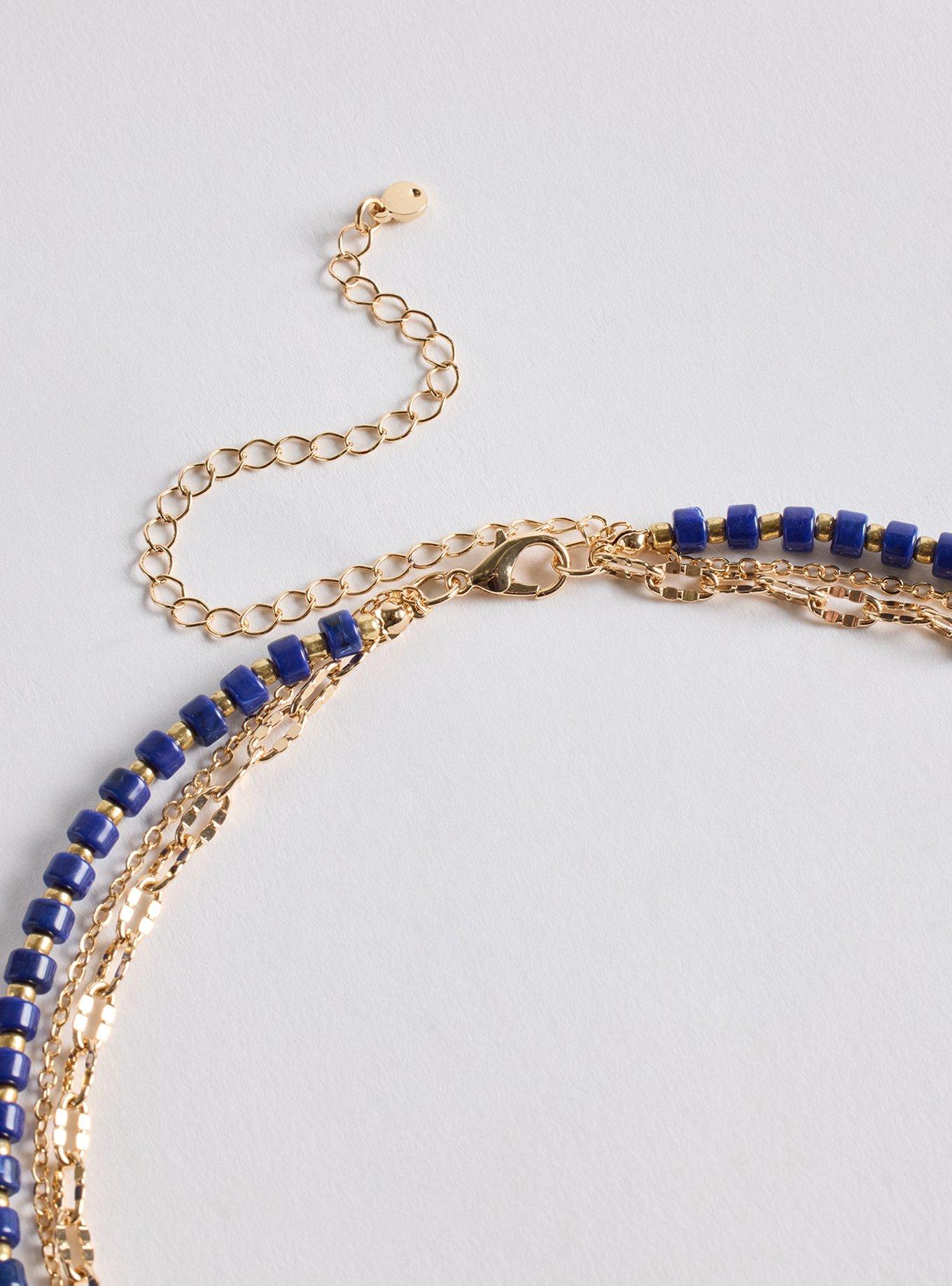 Beaded Fish Layered Necklace, , alternate