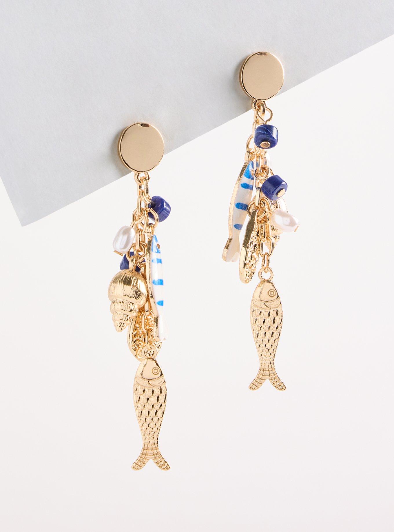 Fish Charm Earring, , hi-res