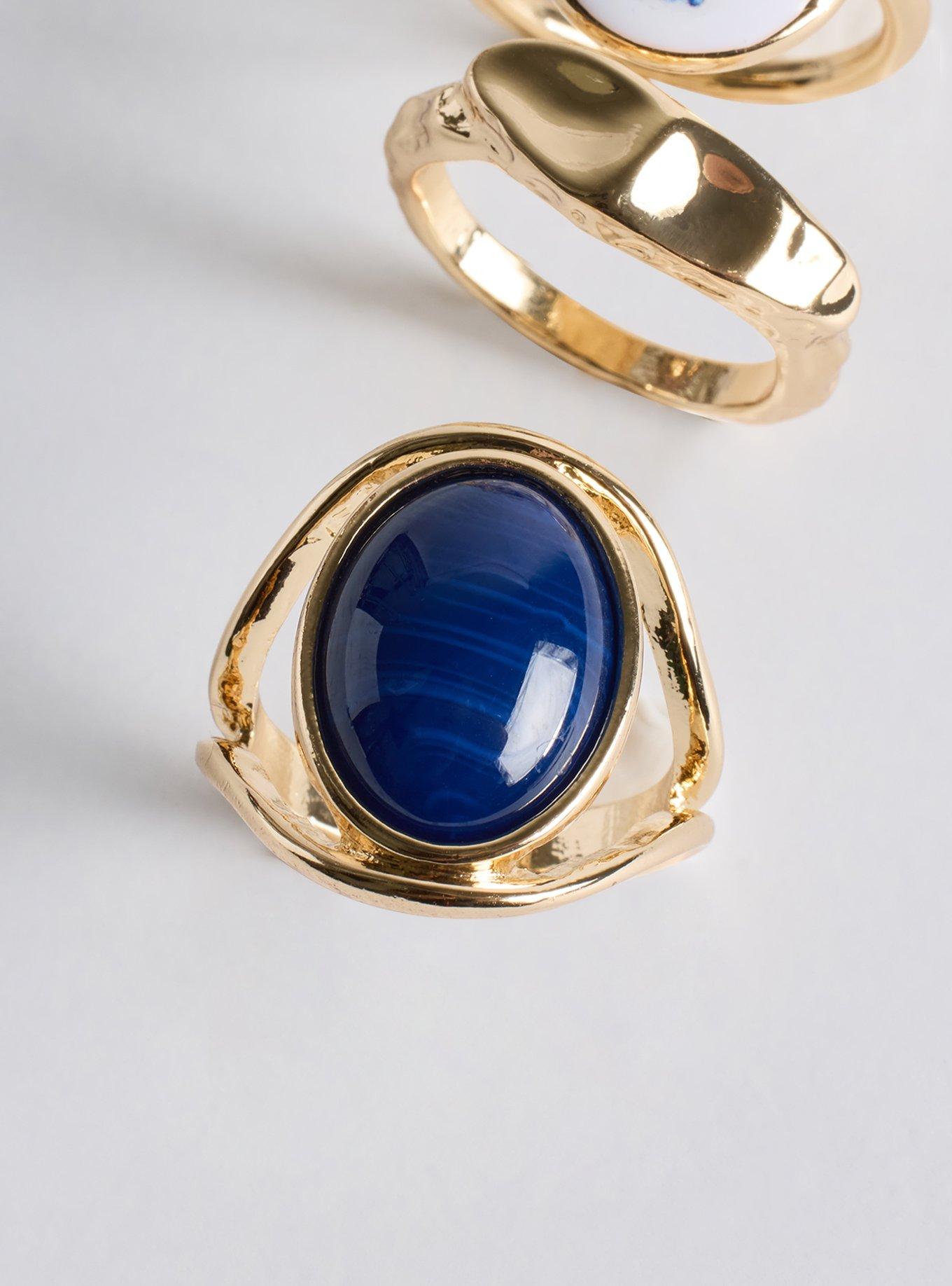 Nautical Ring Set, GOLD, alternate