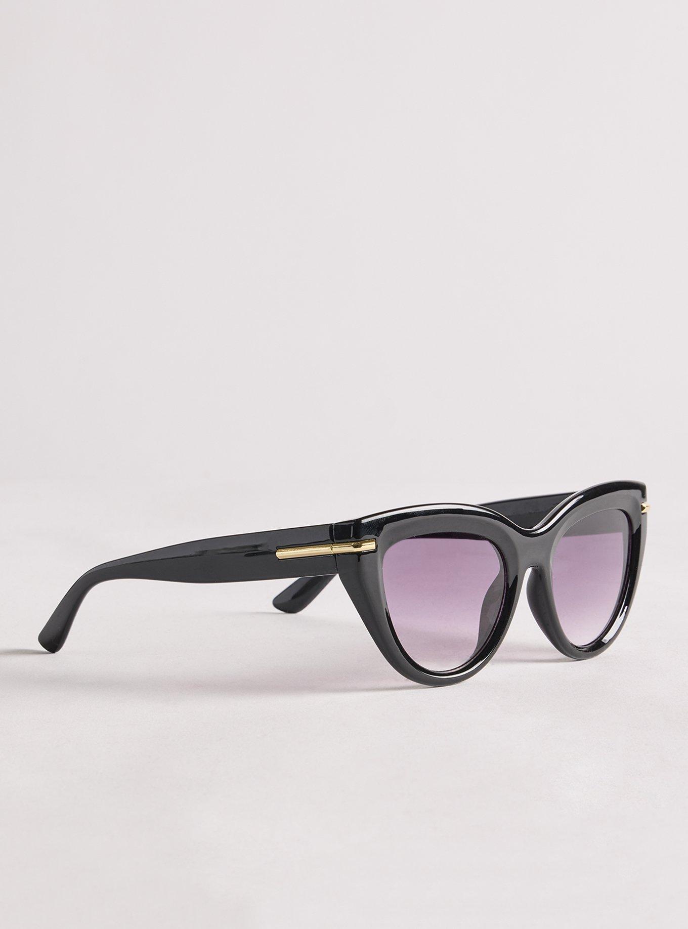 Oversized Smoke Lens Sunglasses, BLACK, alternate