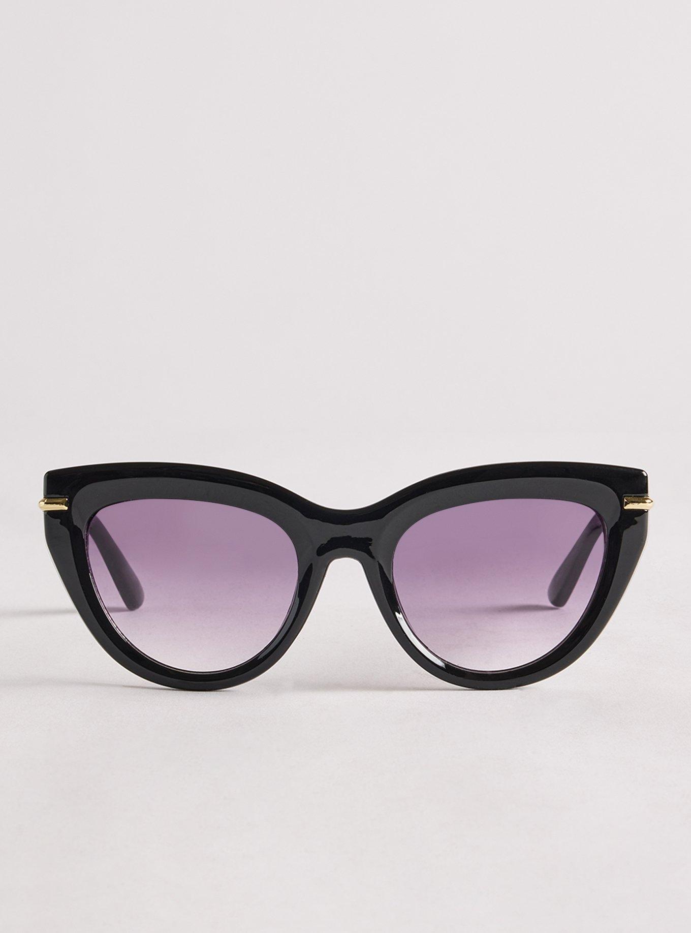 Oversized Smoke Lens Sunglasses, BLACK, hi-res
