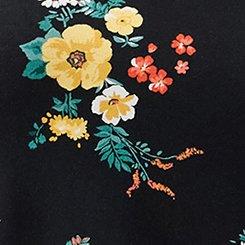 Super Soft V-Neck Shirttail Tunic Tank, DITSY RAIN FLORAL MULTI, swatch