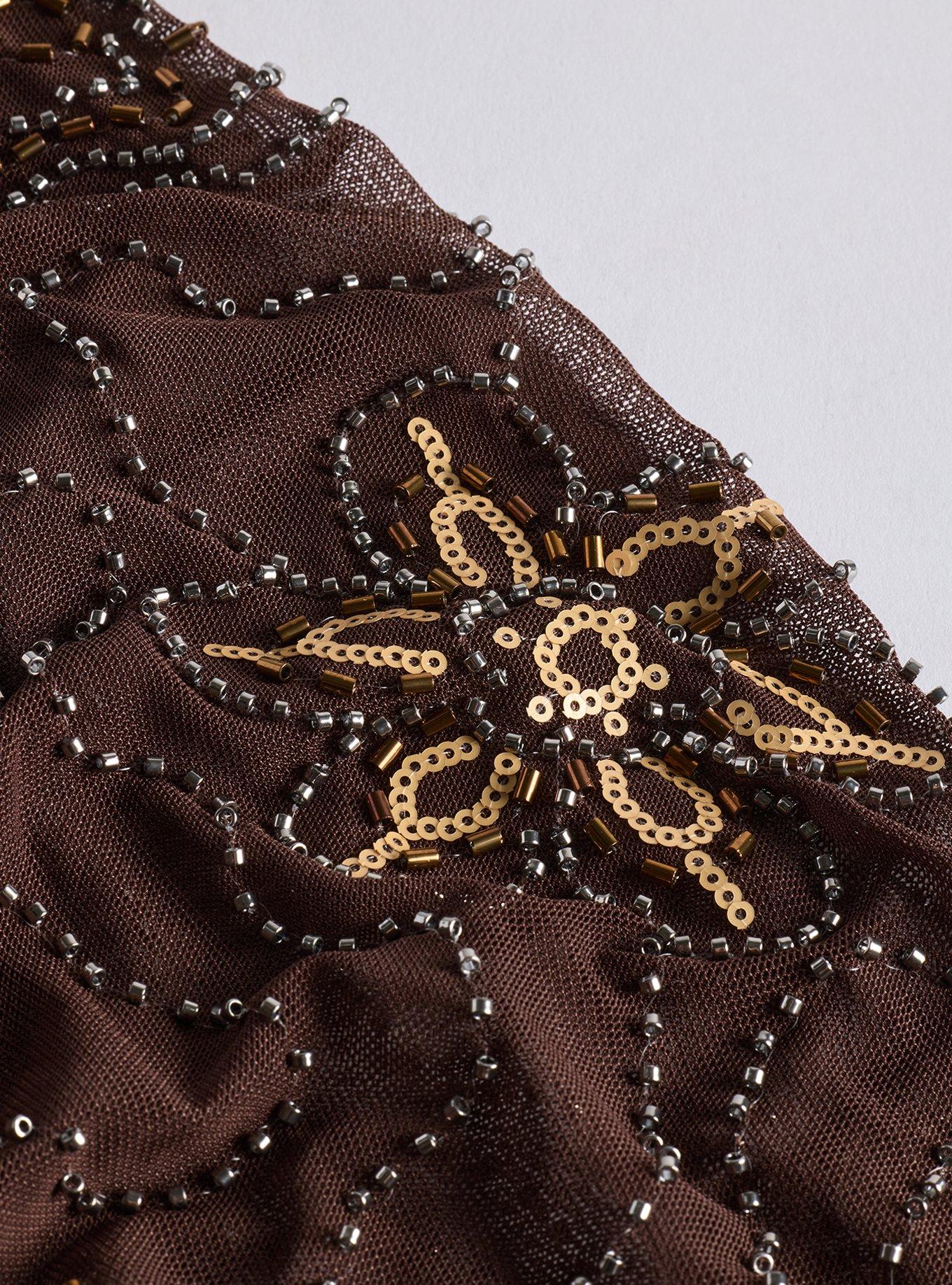 Sequined Hair Scarf, , alternate