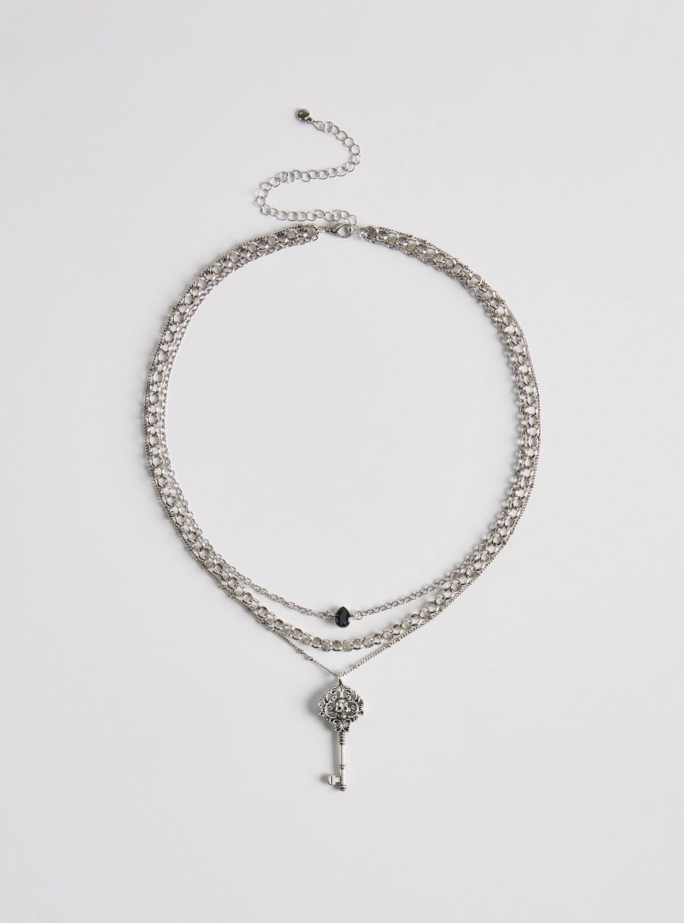 Nightfall Key Layered Necklace, , hi-res