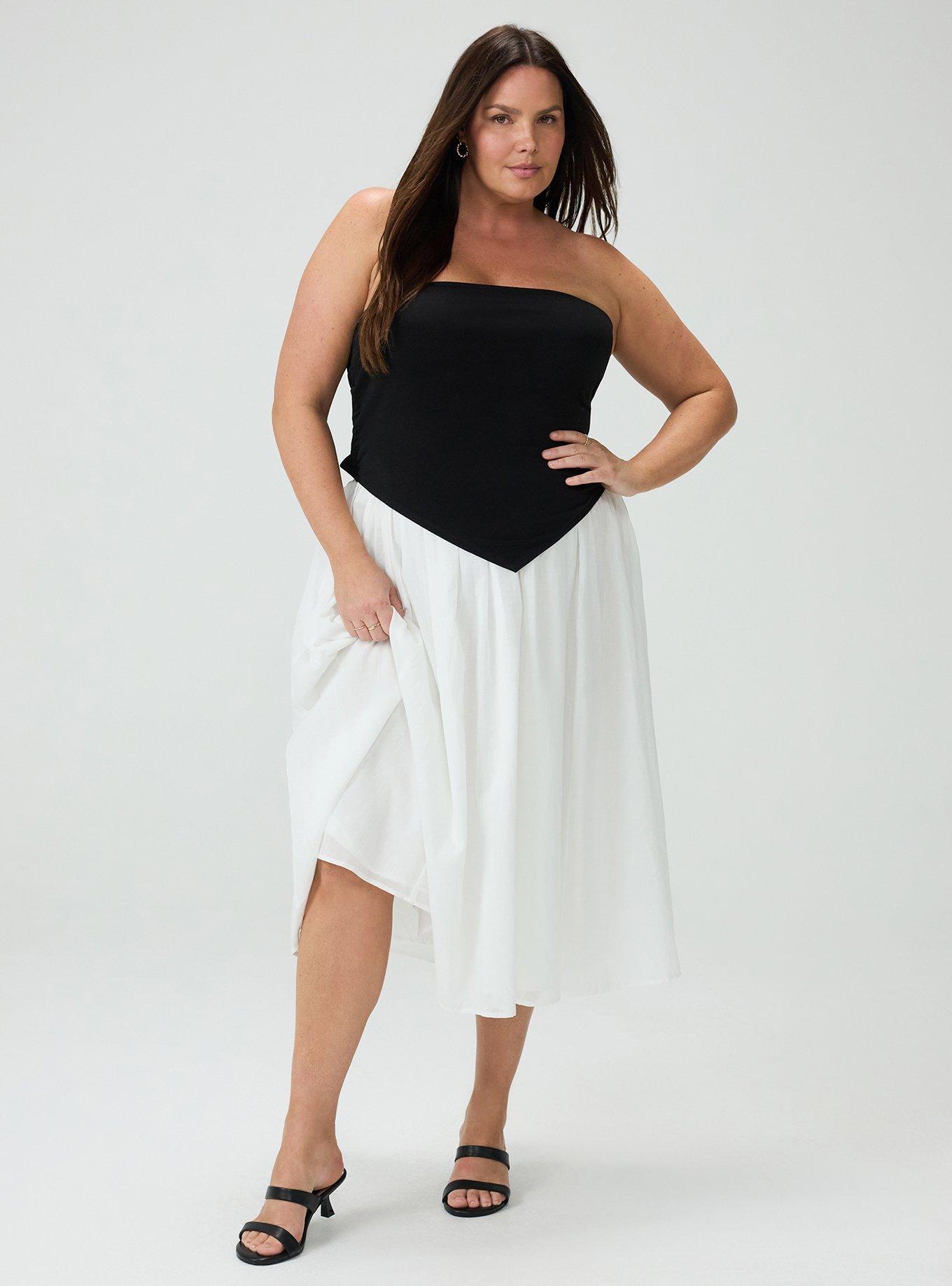 Studio Knit Bandana Tube Top, DEEP BLACK, alternate