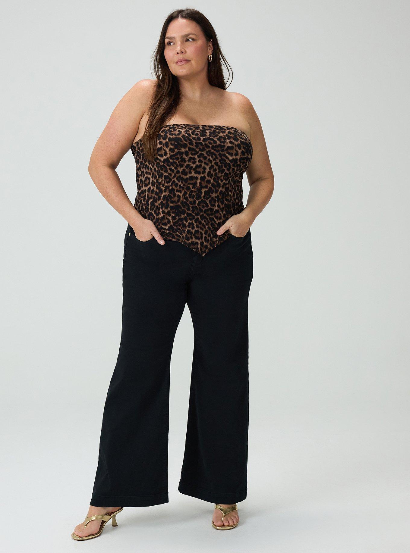 Studio Knit Bandana Tube Top, ON THE PROWL LEOPARD BROWN, alternate