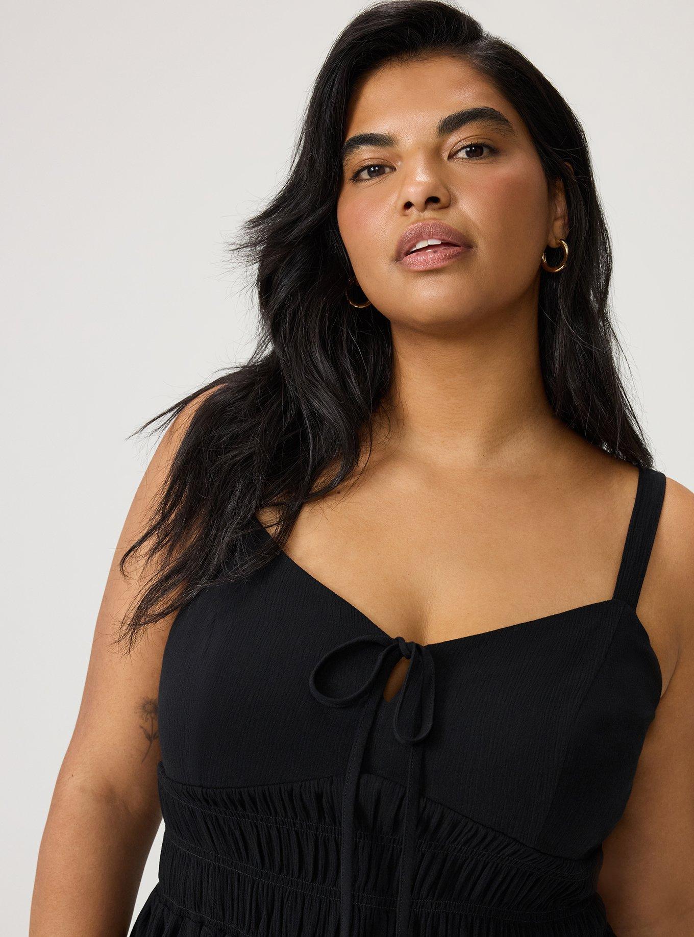 Plus Size - Smocked Crinkle Gauze Cami - Torrid