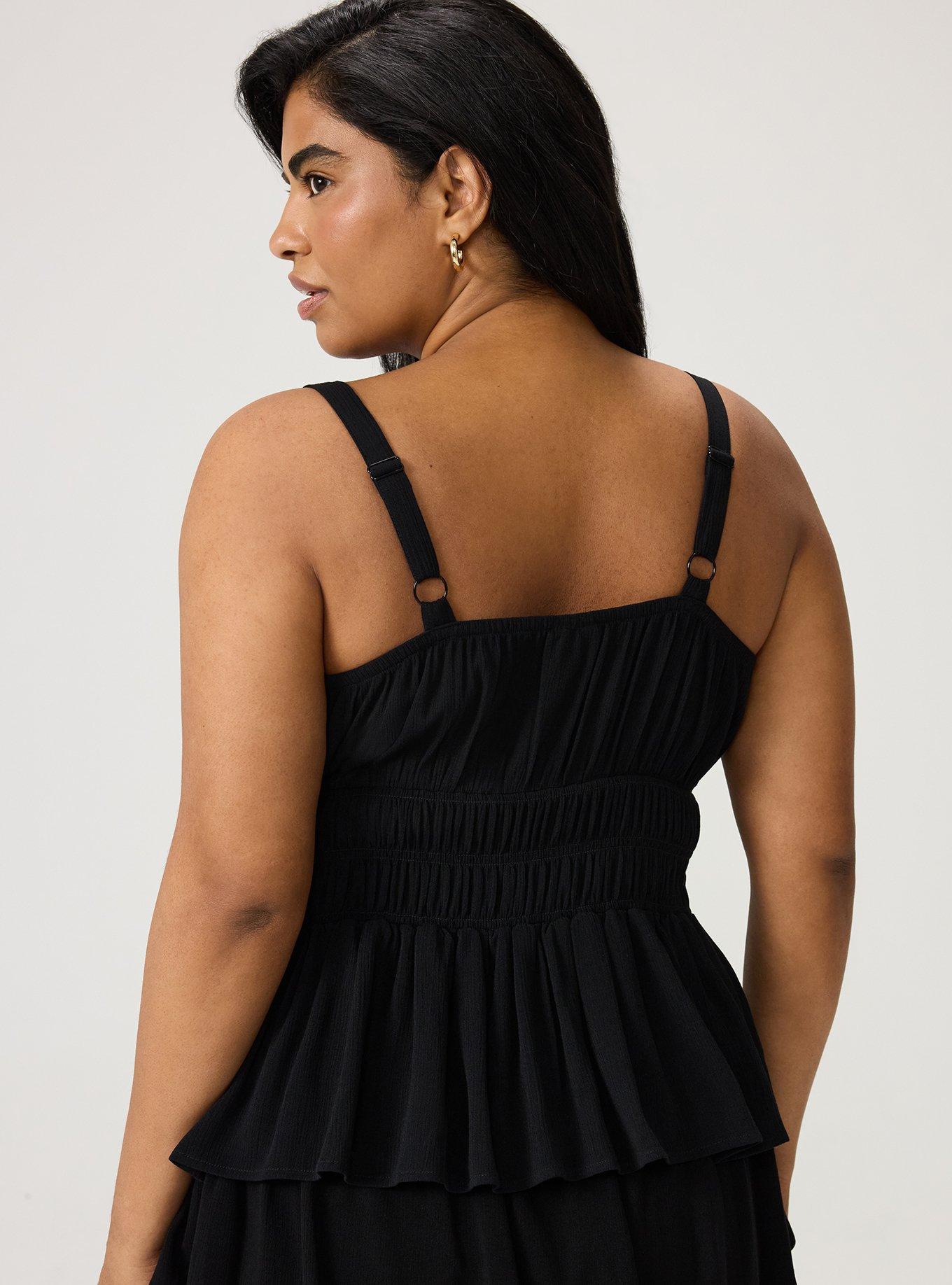 Plus Size - Smocked Crinkle Gauze Cami - Torrid