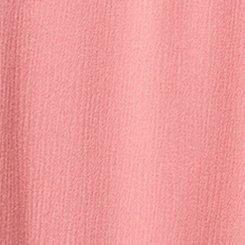 Crinkle Gauze Flutter Sleeve Tunic, DUSTY ROSE, swatch