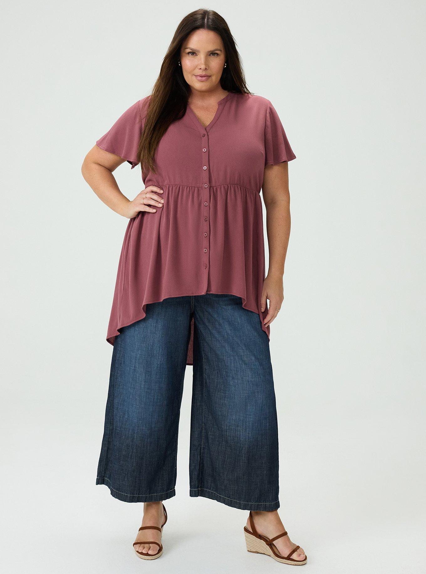 Lexie Babydoll Tunic, WILD GINGER, hi-res