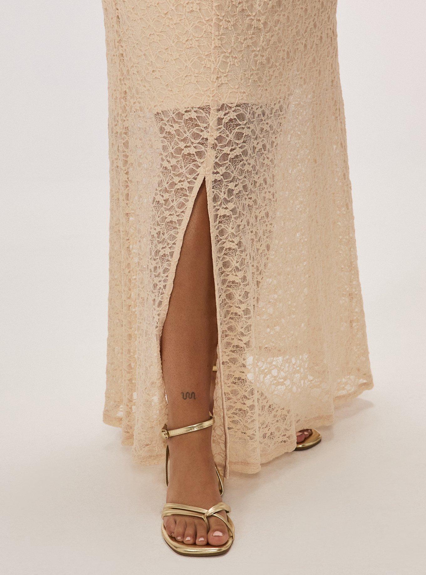 Festi Lace Maxi Skirt, SAND DOLLAR, alternate