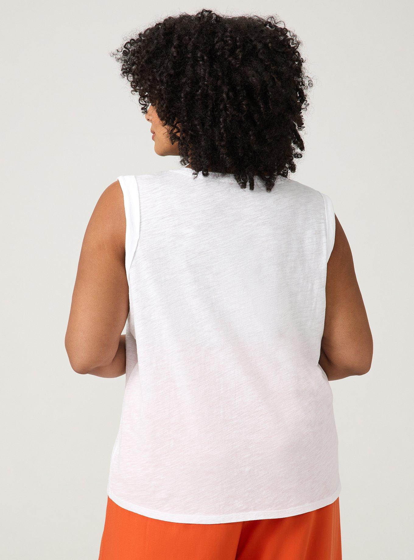 Heritage Slub Henley Muscle Tank, BRIGHT WHITE, alternate