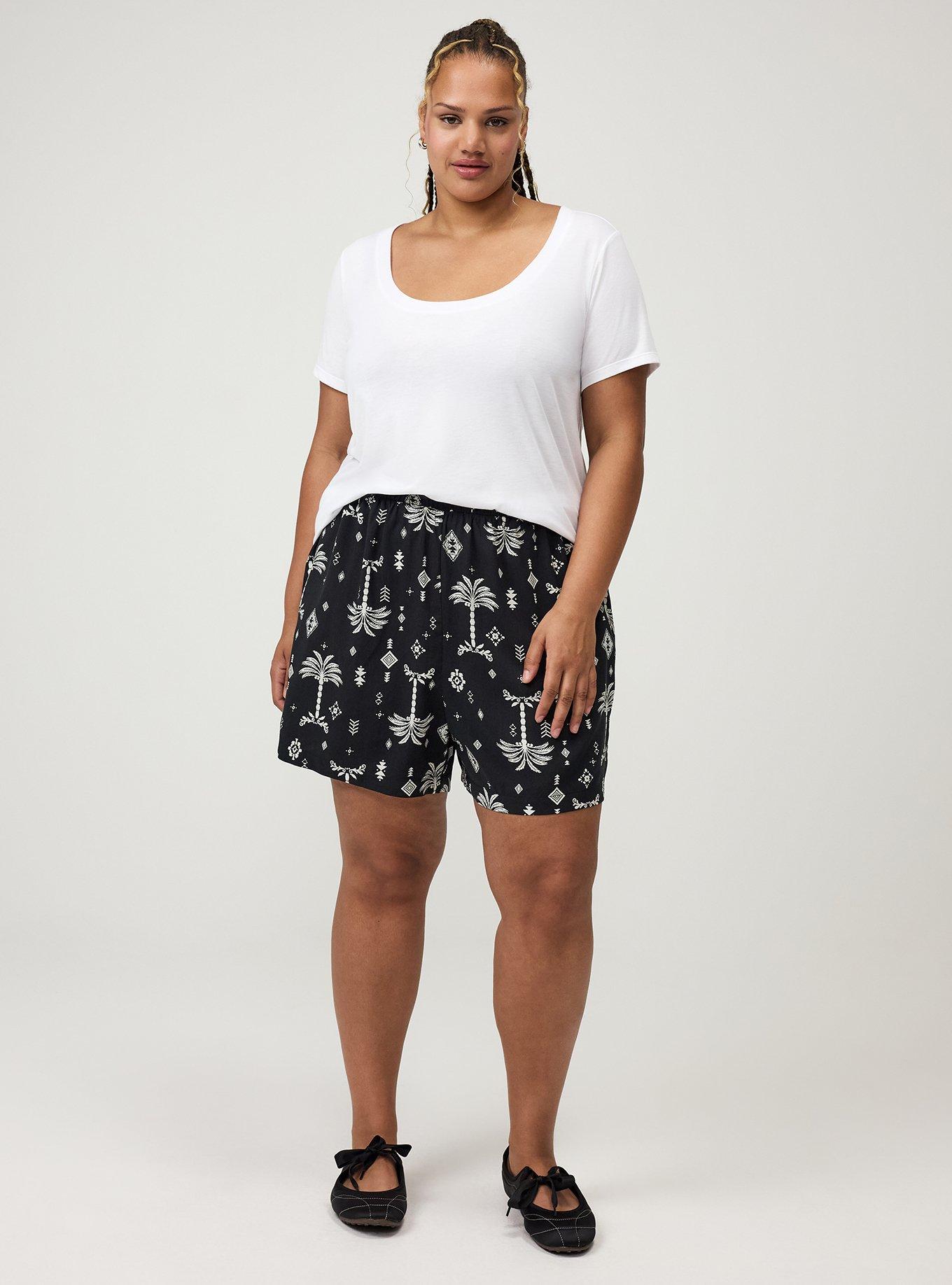 Plus Size Signature Jersey Scoop Neck Tee, BRIGHT WHITE, alternate