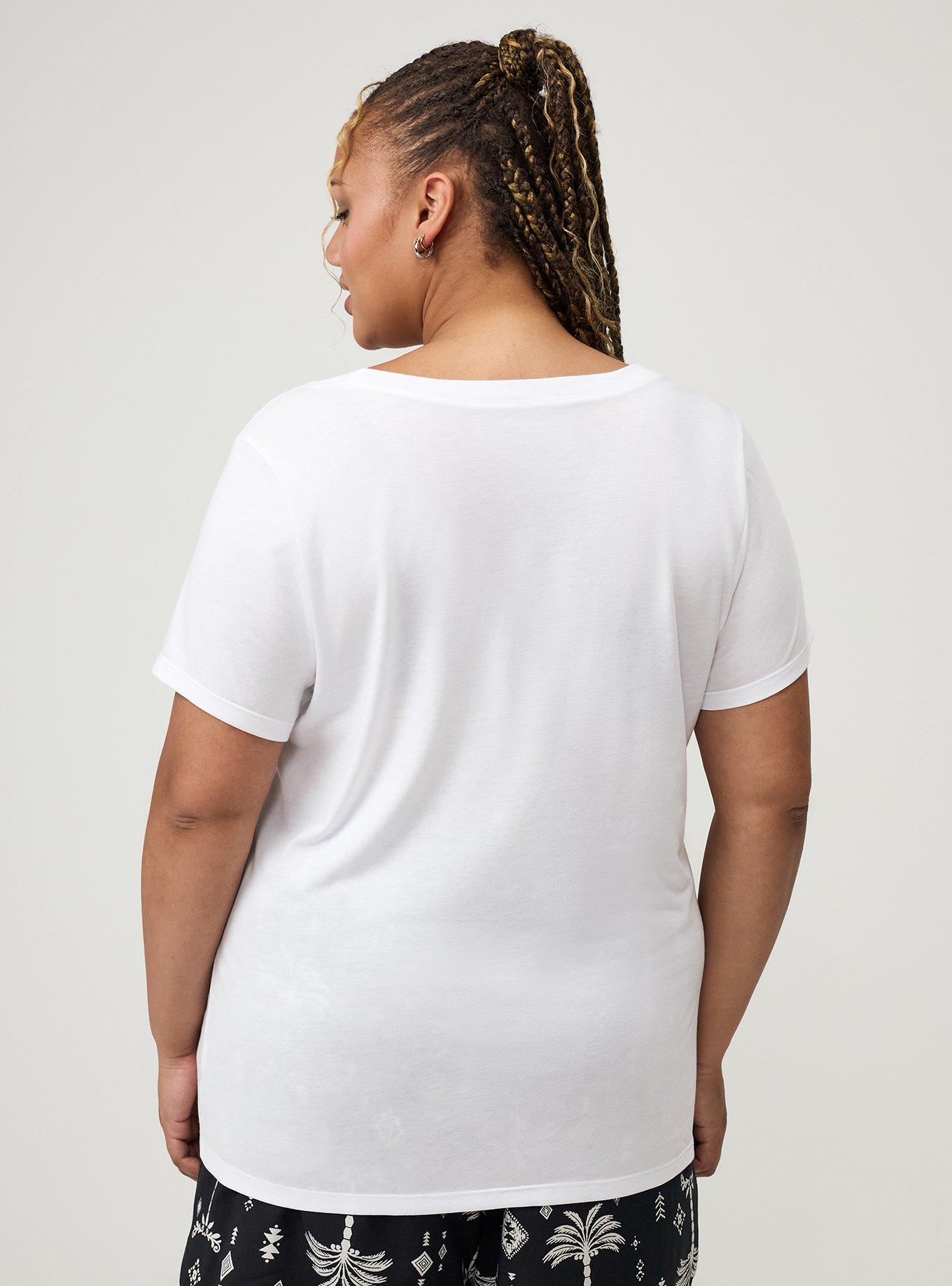 Plus Size Signature Jersey Scoop Neck Tee, BRIGHT WHITE, alternate