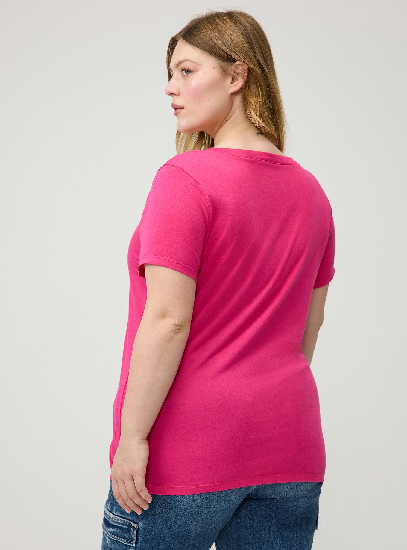 Signature Jersey Scoop Neck Tee, BEETROOT PURPLE, alternate