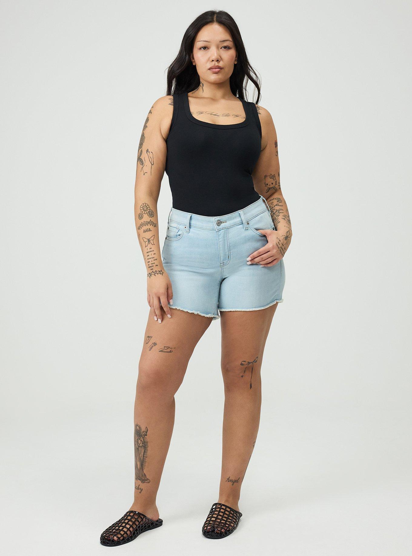 Plus Size Foxy Scoop Neck Tank, DEEP BLACK, alternate