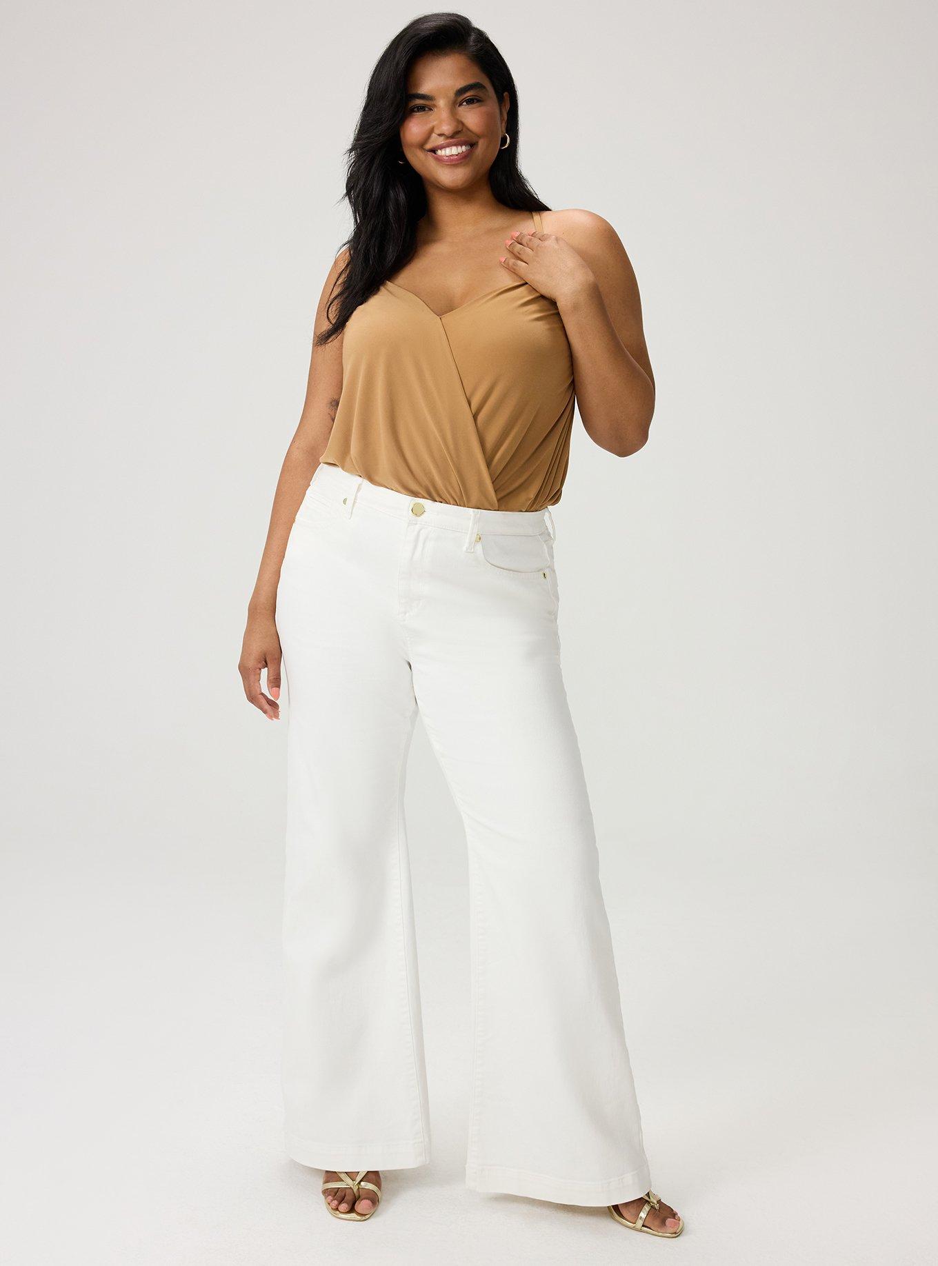 Studio Knit Crossover Bodysuit, CHIPMUNK, hi-res