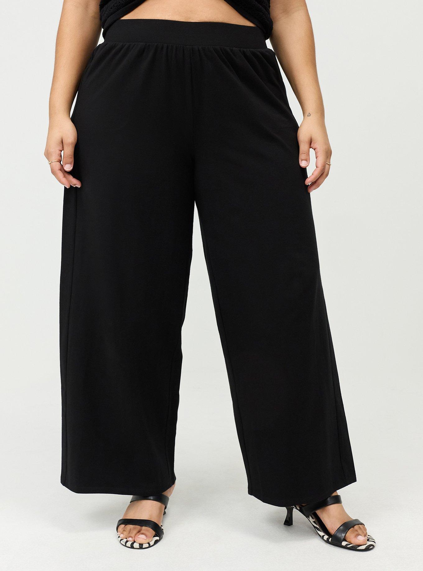 Wide-Leg Pocket Legging, DEEP BLACK, alternate