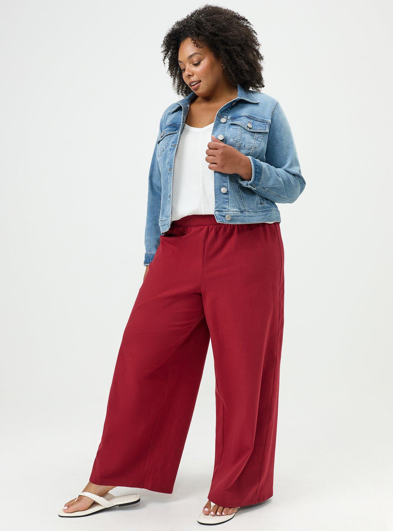 Wide-Leg Pocket Legging, RHUBARB, alternate