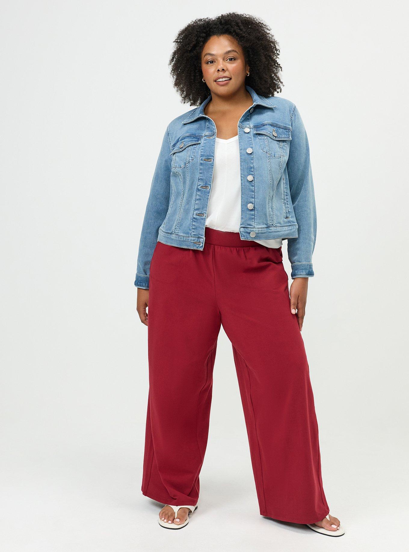 Wide-Leg Pocket Legging, RHUBARB, hi-res