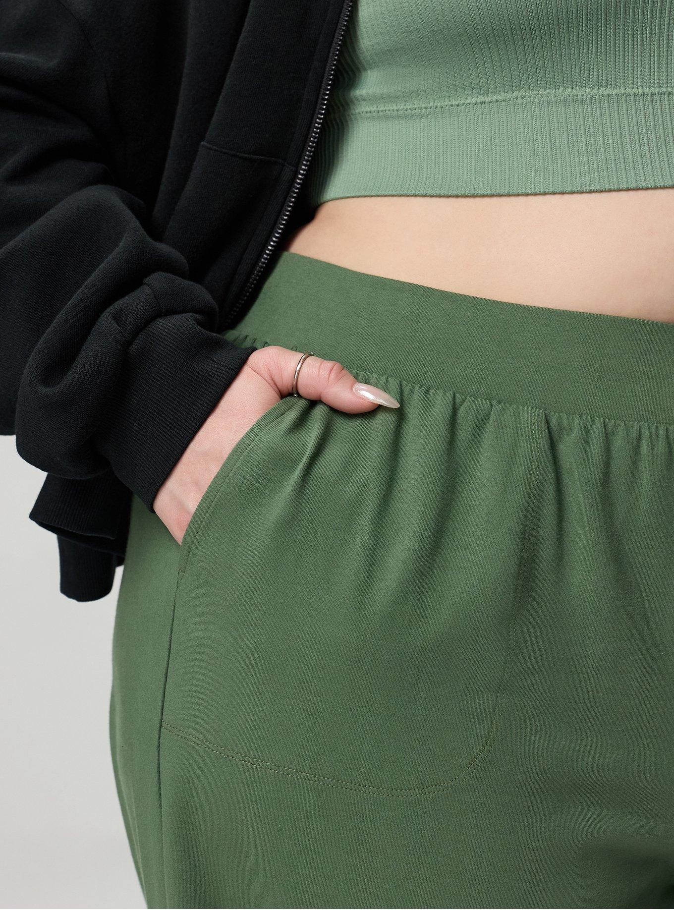 Wide-Leg Pocket Legging, BRONZE GREEN, alternate