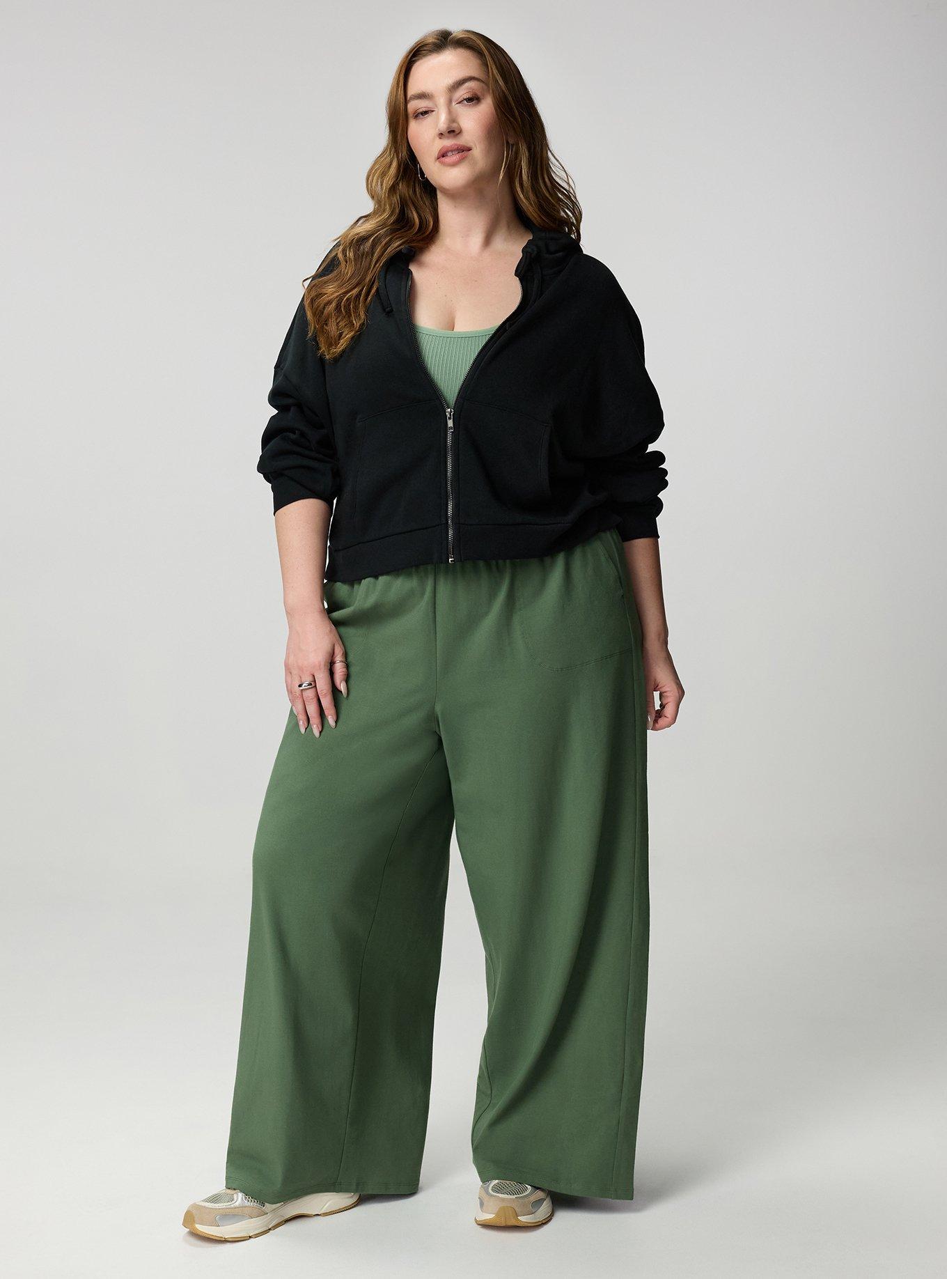 Wide-Leg Pocket Legging, BRONZE GREEN, alternate