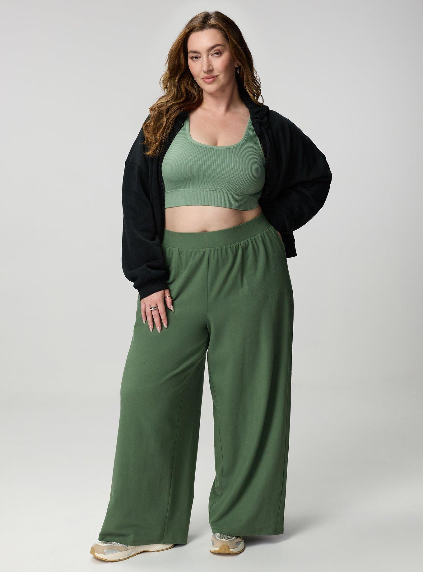 Wide-Leg Pocket Legging, BRONZE GREEN, hi-res