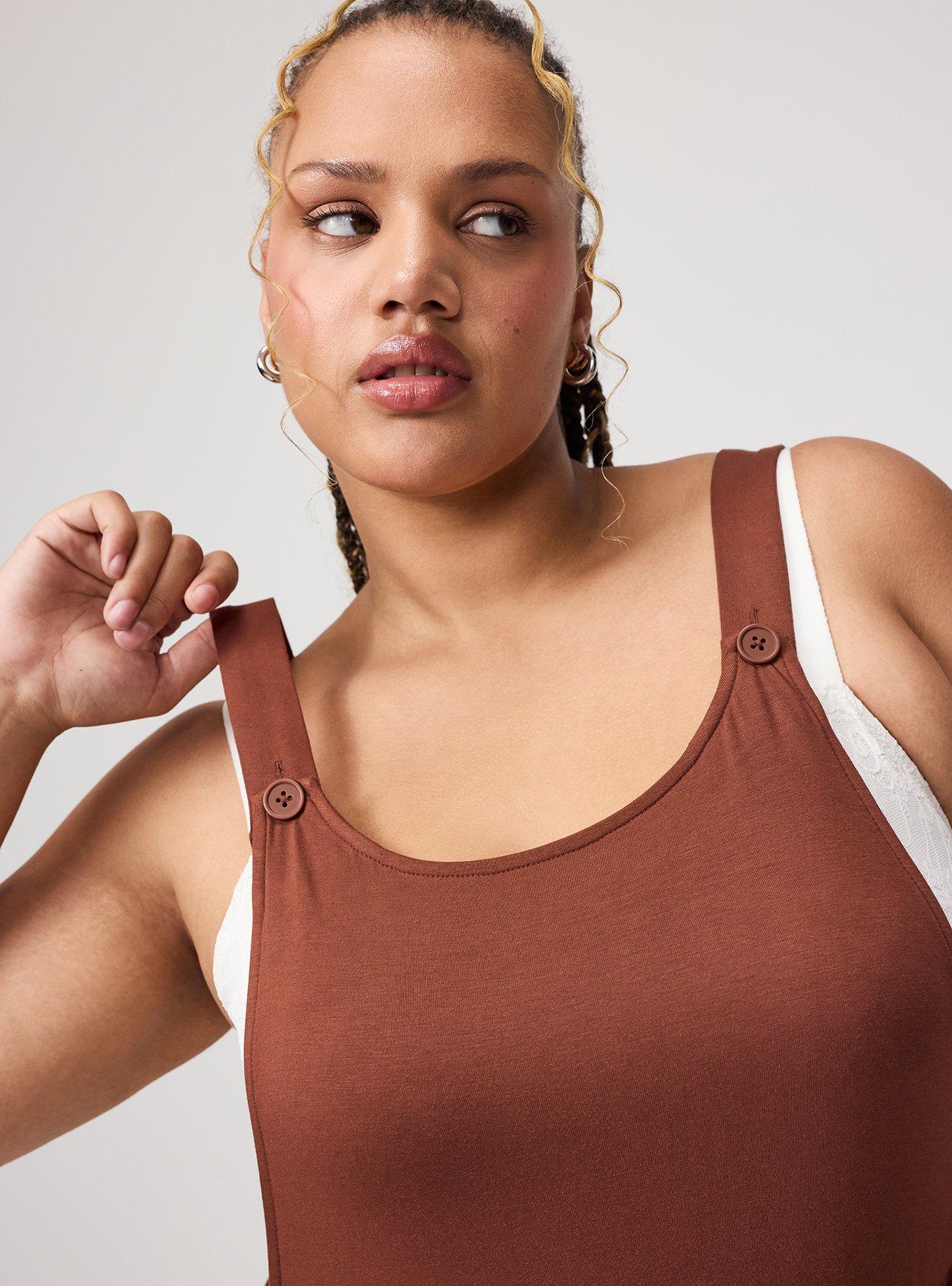 Super Soft Jersey Wide-Leg Overall, CAPPUCCINO, alternate