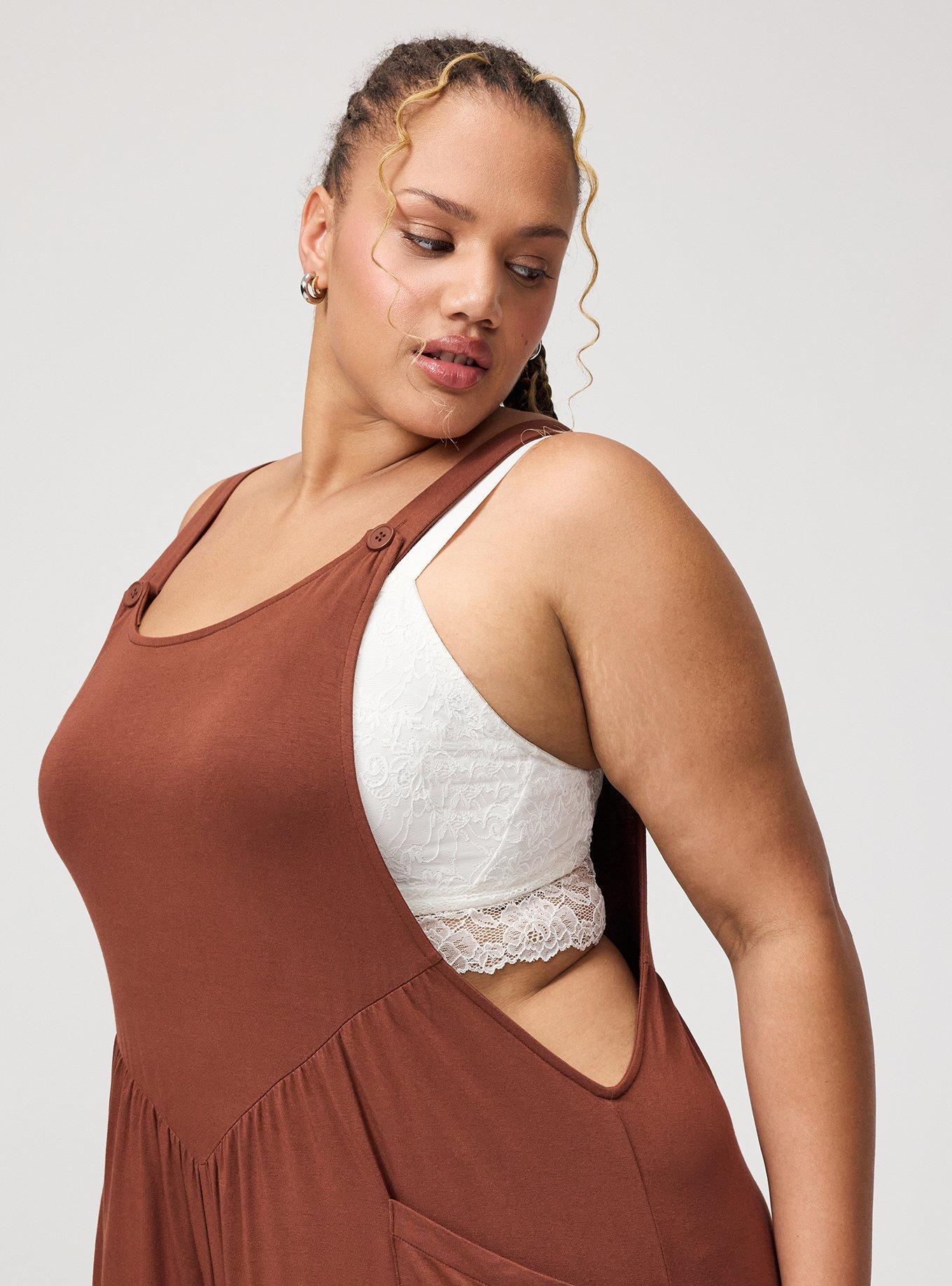 Super Soft Jersey Wide-Leg Overall, CAPPUCCINO, alternate