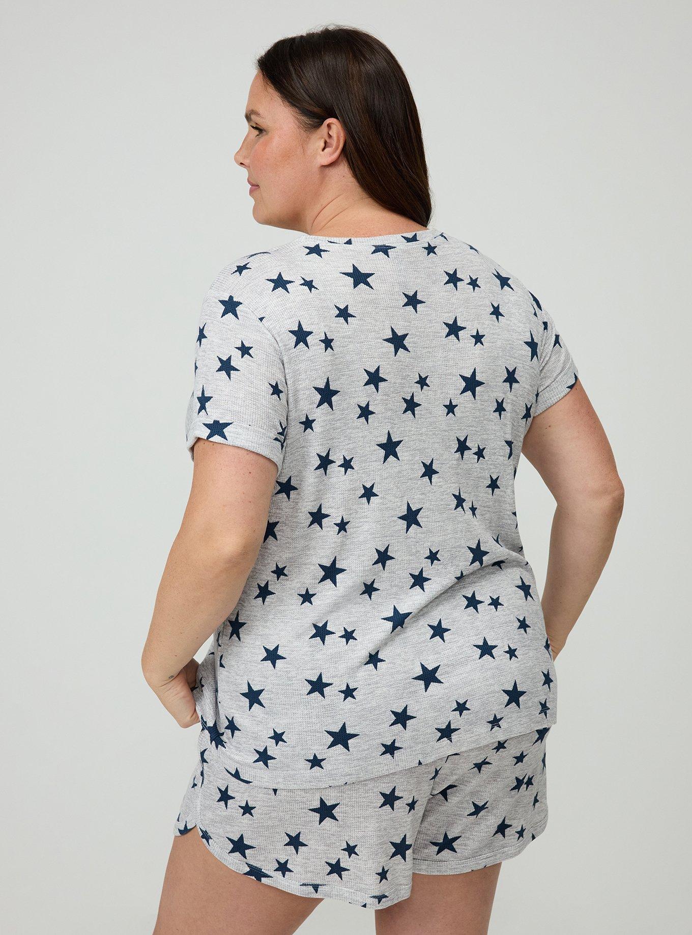 Waffle Sleep Tee, FUTURE STARS HEATHER GREY, alternate