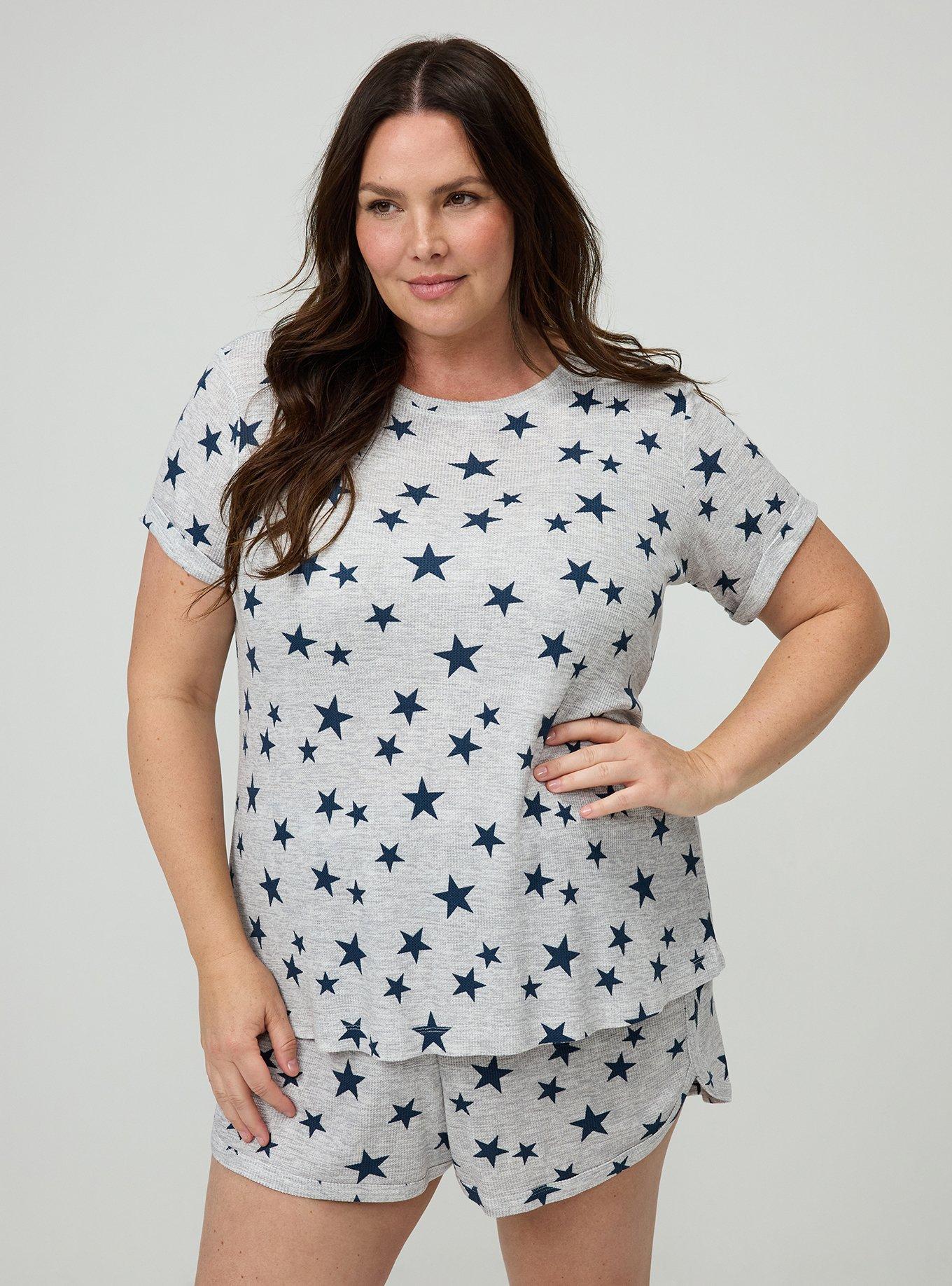 Waffle Sleep Tee, FUTURE STARS HEATHER GREY, alternate