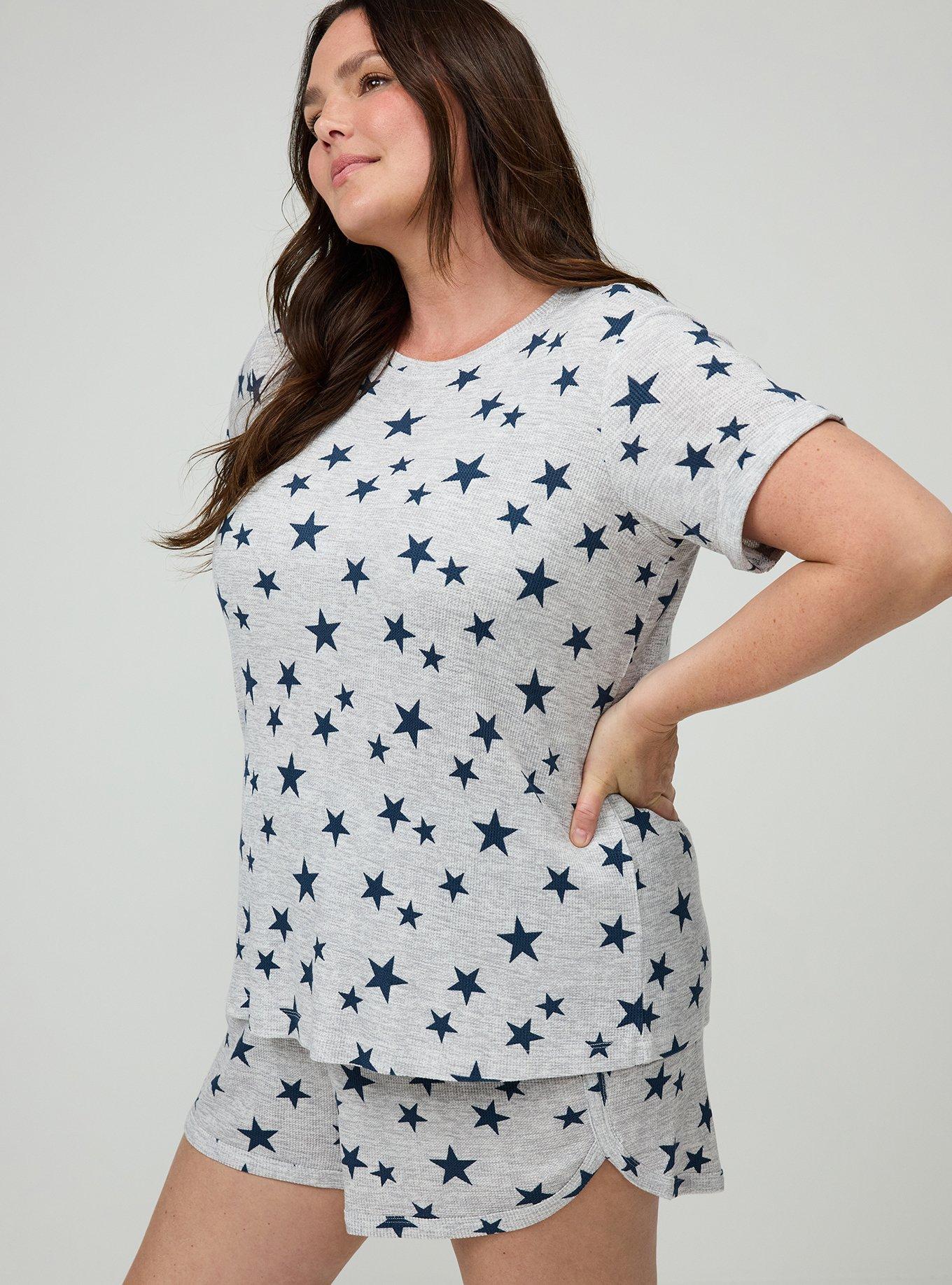 Waffle Sleep Tee, FUTURE STARS HEATHER GREY, alternate