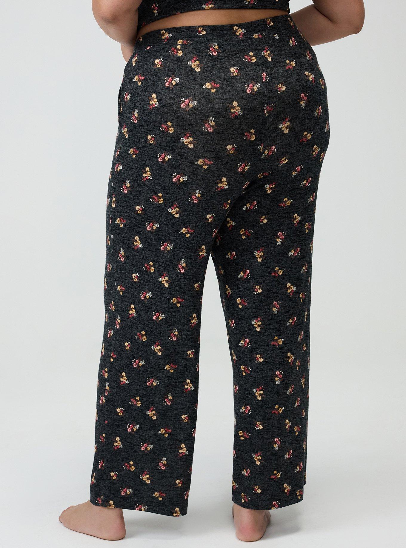 Hacci Sleep Pant, SANDY FLORAL BLACK, alternate