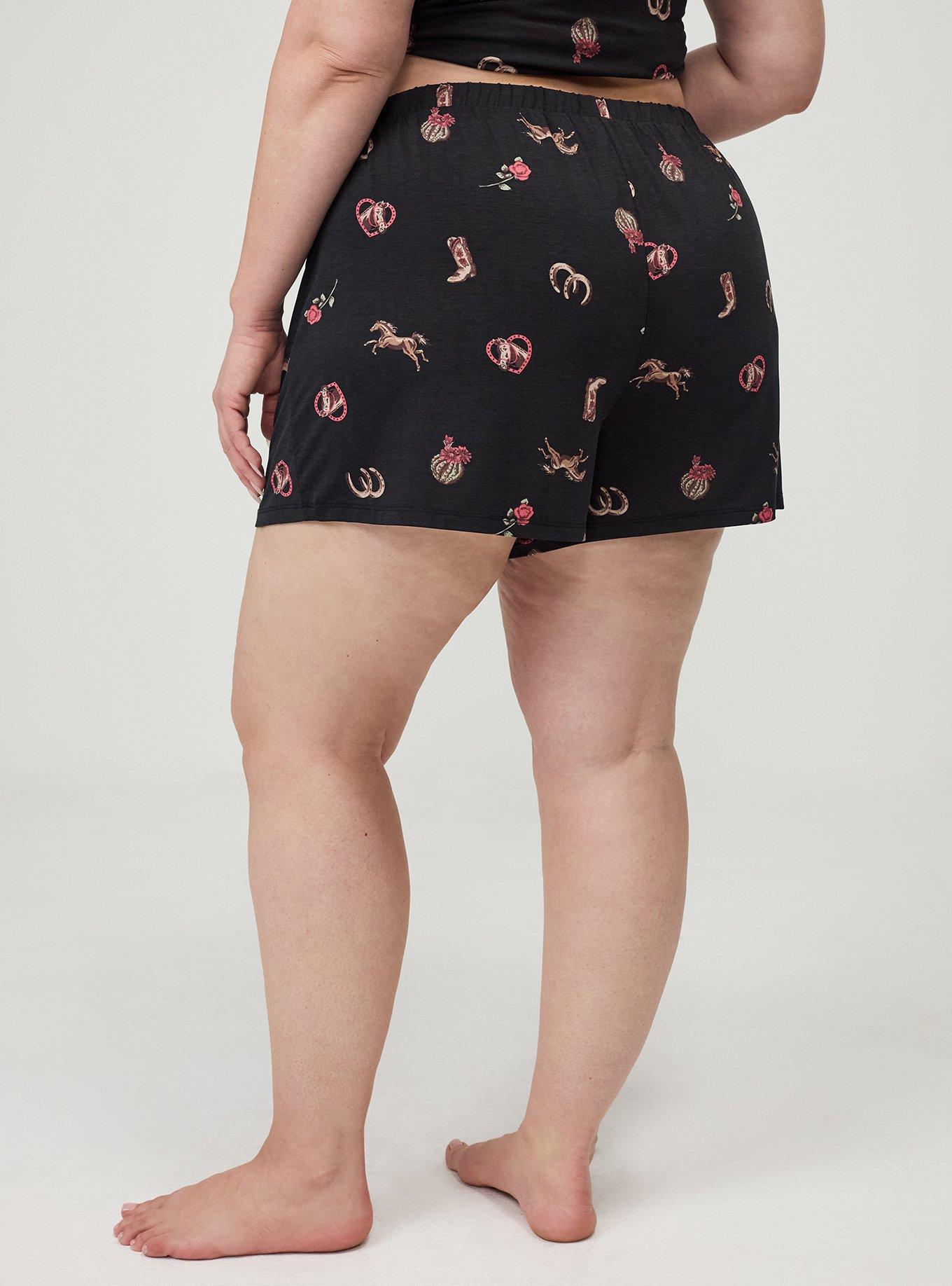 Slinky Sleep Short, FRONTIER STRIPE BLACK, alternate