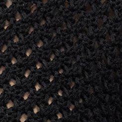 Open Stitch V-Neck Sweater, DEEP BLACK, swatch
