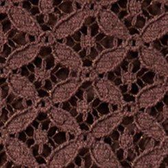 Festi Mixed Lace Handkerchief Tank, FRENCH ROAST, swatch