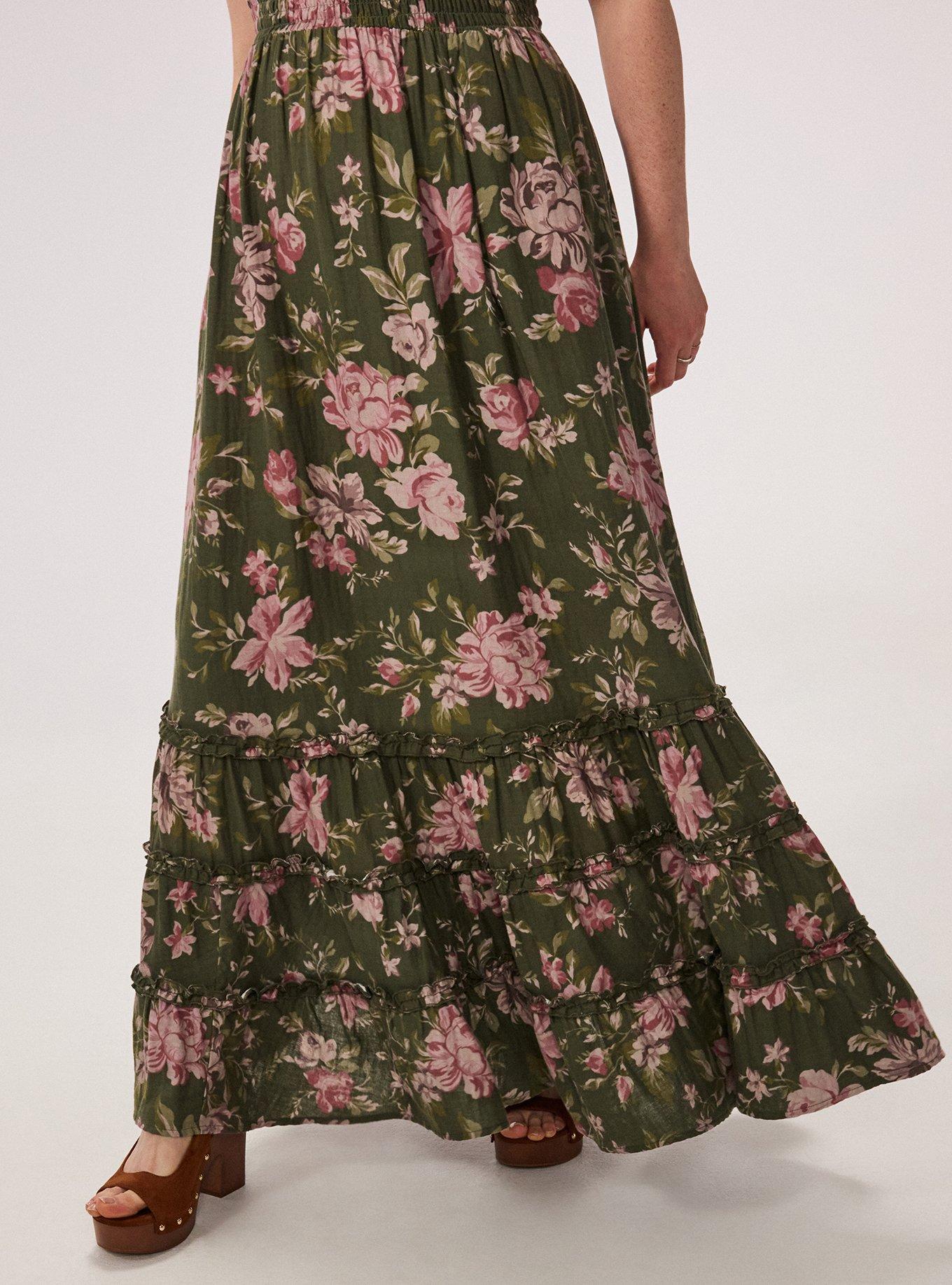 Festi Smocked Halter Maxi Dress, ROSE FANTASY FLORAL ROSE, alternate